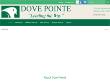 Tablet Screenshot of dovepointe.org